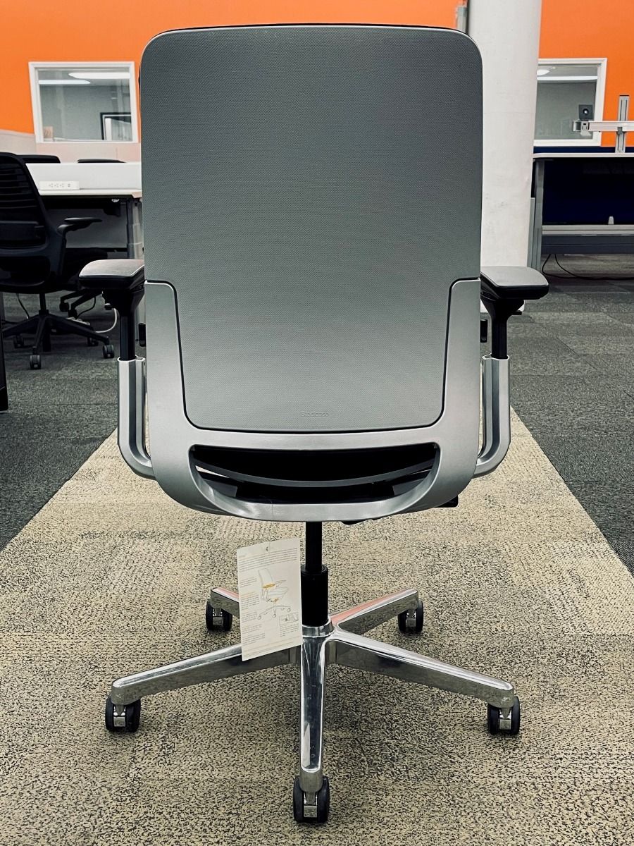 Renewed Steelcase Amia Task Chair, Platinum Frame Renew Office Furniture